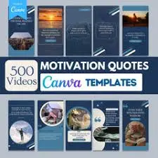 500+ Motivation Quotes Canva Templates